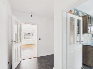 Diele Blick Küche und Wohnzimmer