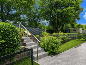 Gartenblick oben und unten